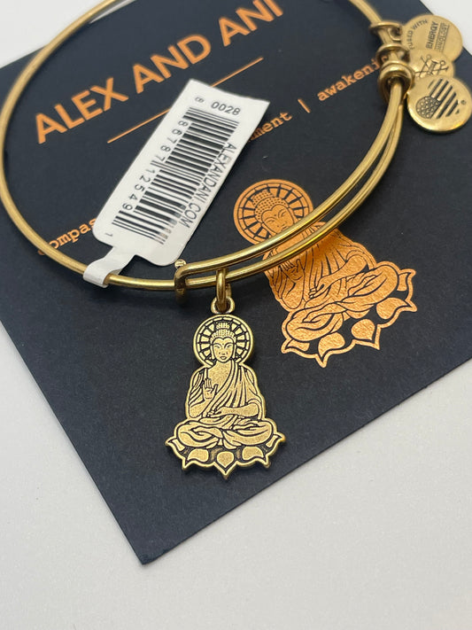 Alex and Ani Buddha Gold Color Bracelet New with Tags