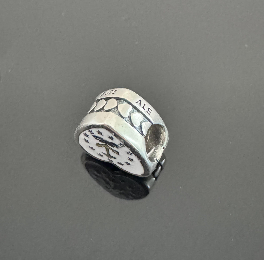 Pandora State of Rhode Island Exclusive State & Country USA Flag Reversible Heart Travel Charm