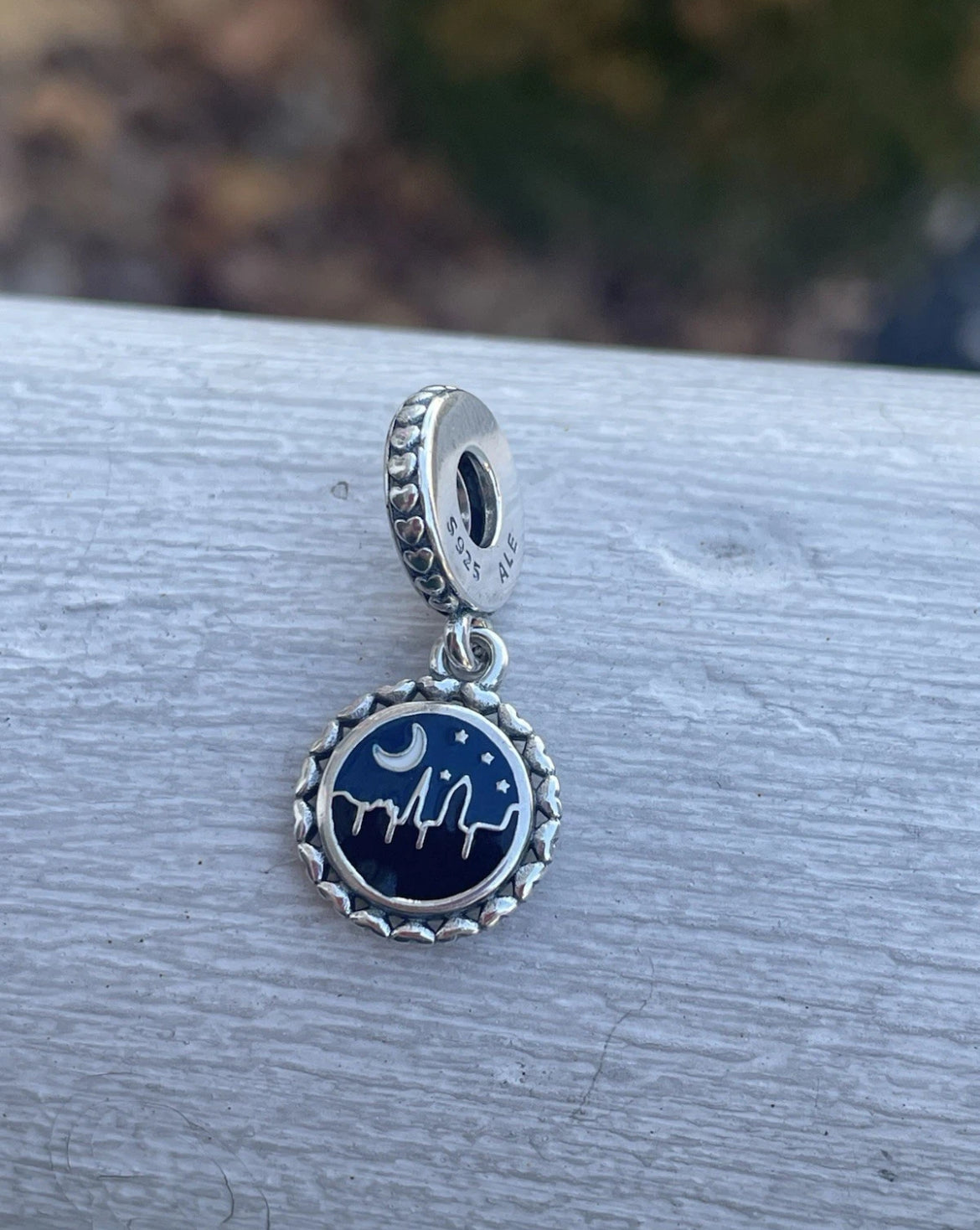 Pandora Nighttime in Charleston South Carolina State Exclusive Travel Destination Vacation Dangle Charm