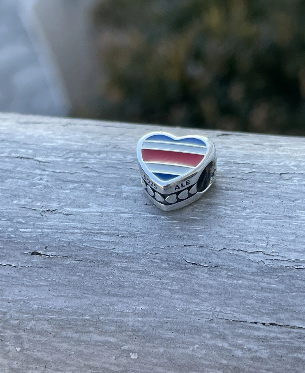 Pandora Costa Rica Country Heart Flag Exclusive Travel Charm