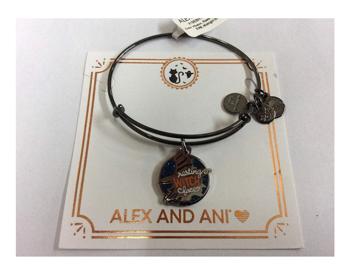Alex and Ani Halloween Resting Witch Face Bracelet - New with Tags & Gift Box