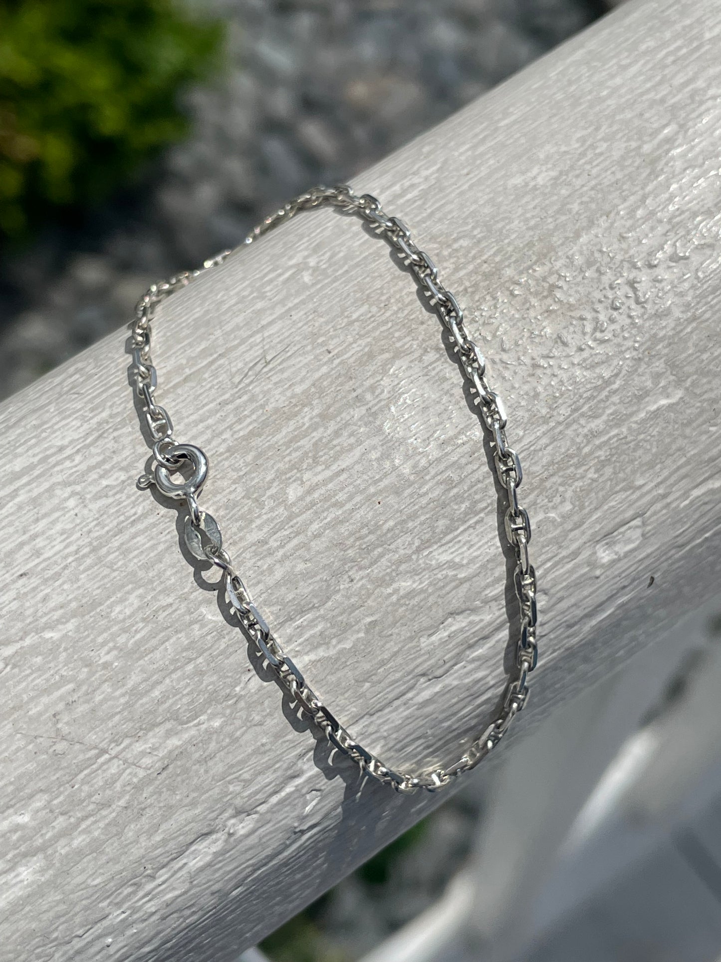 925 Sterling Silver Gucci Link Stack Bracelet 7”