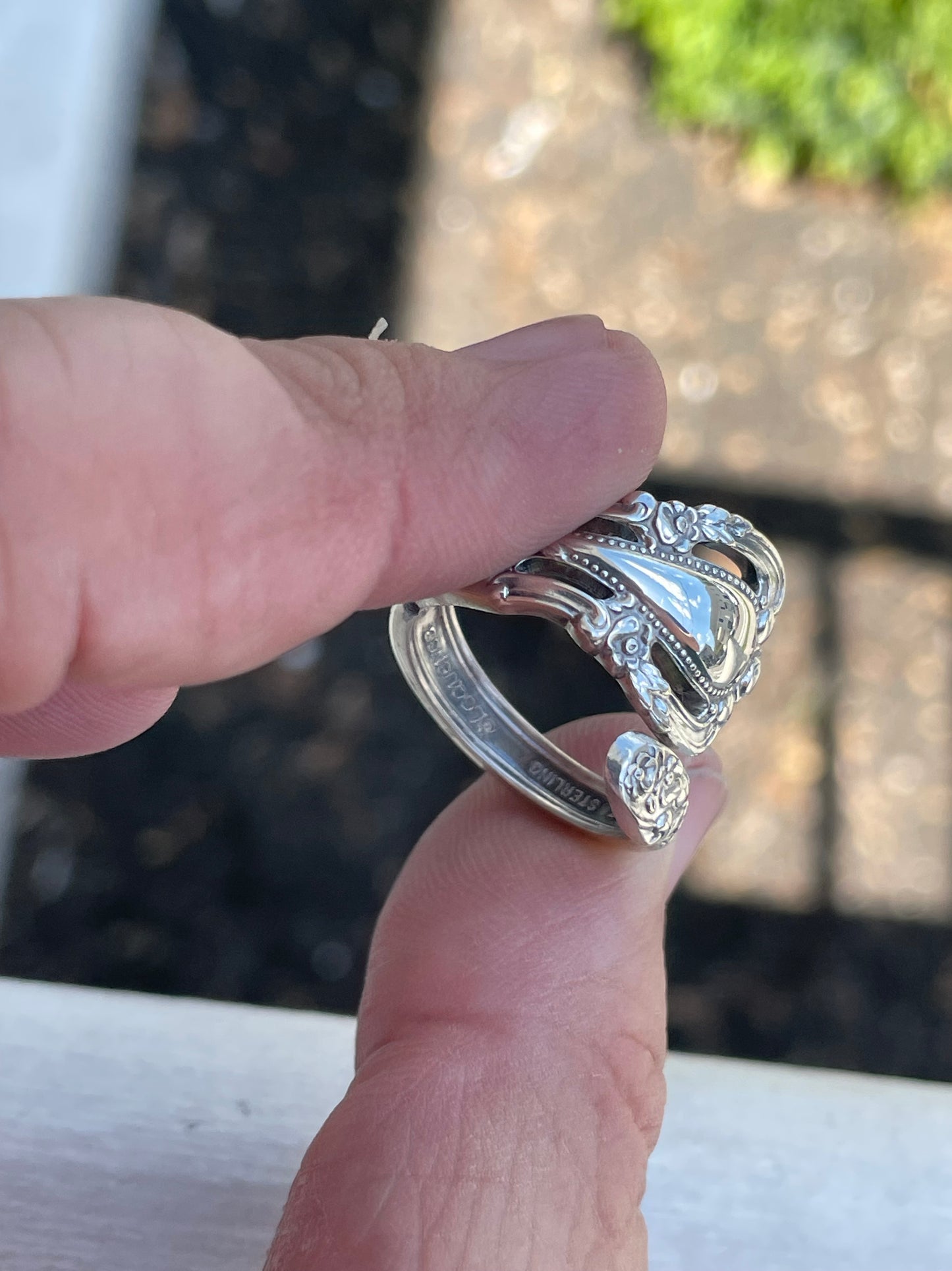 925 Sterling Silver Lunt Eloquence Spoon Ring Size 7