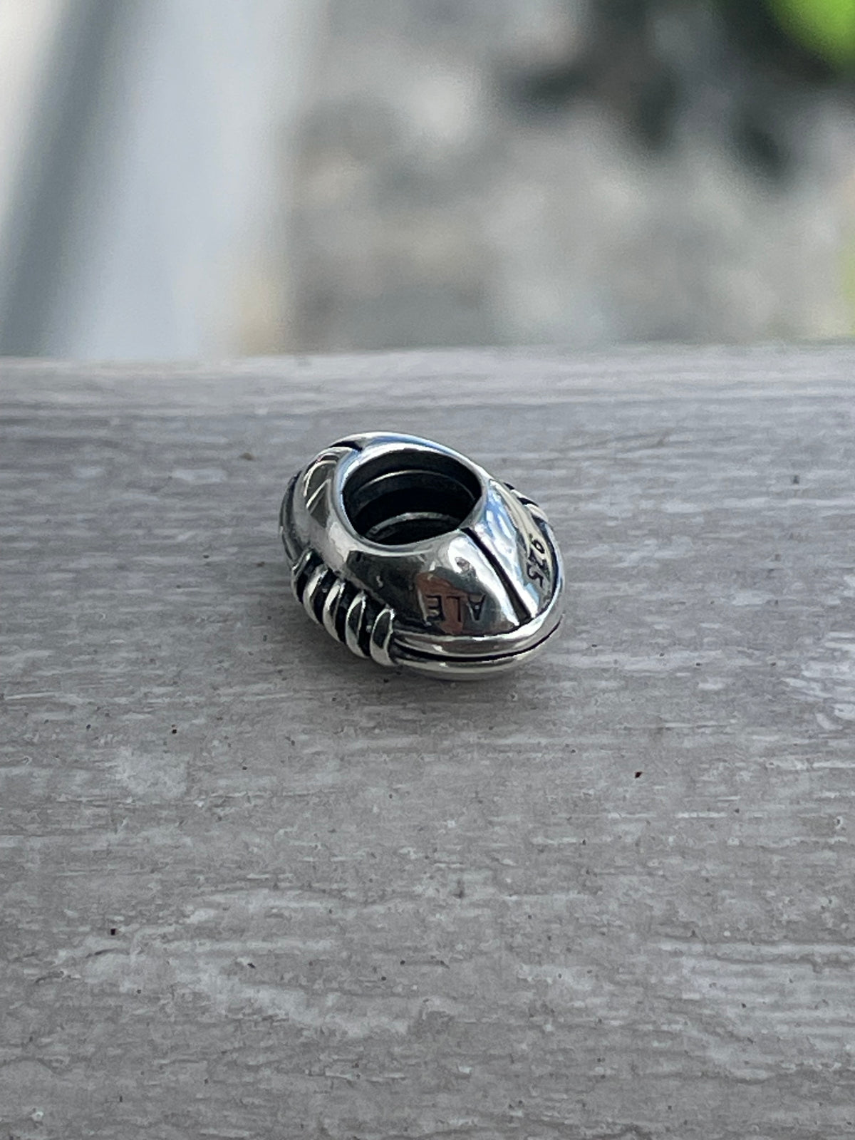 Retired Pandora 790384 Silver Football Charm