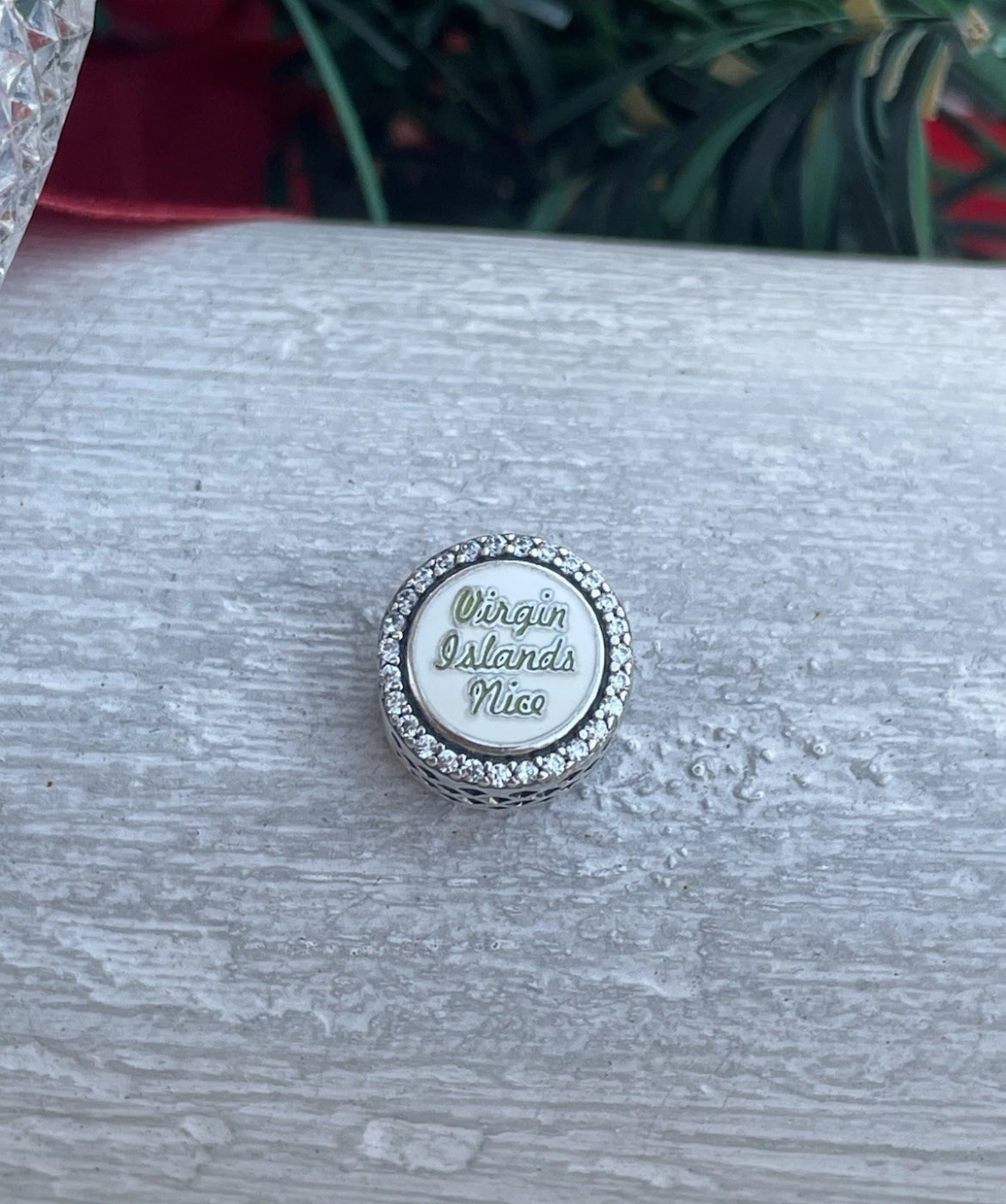 Pandora U.S. Virgin Islands & Nice Exclusive Country Sparkling Signet Travel Charm