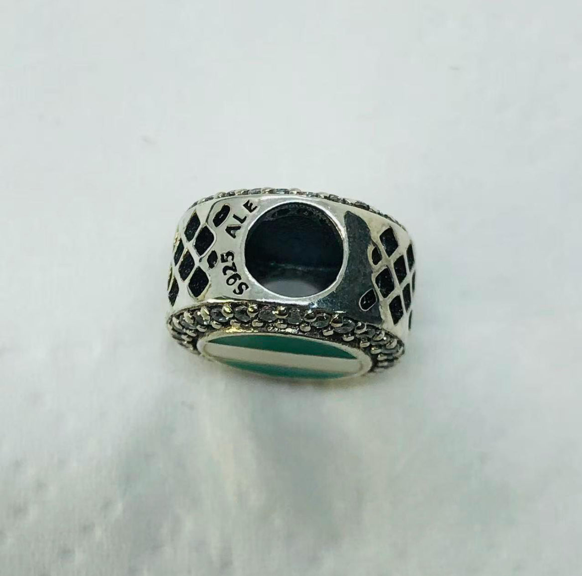 Pandora Country of Nigeria Exclusive Round Flag Signet Charm