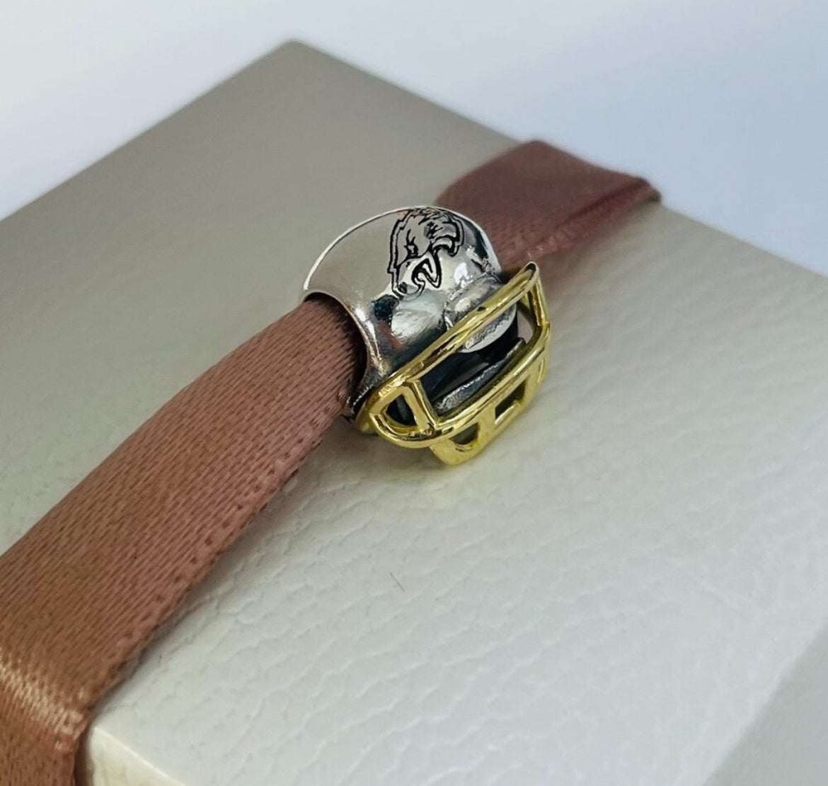 Pandora Retired Philadelphia Eagles NFL Football Helmet Charm