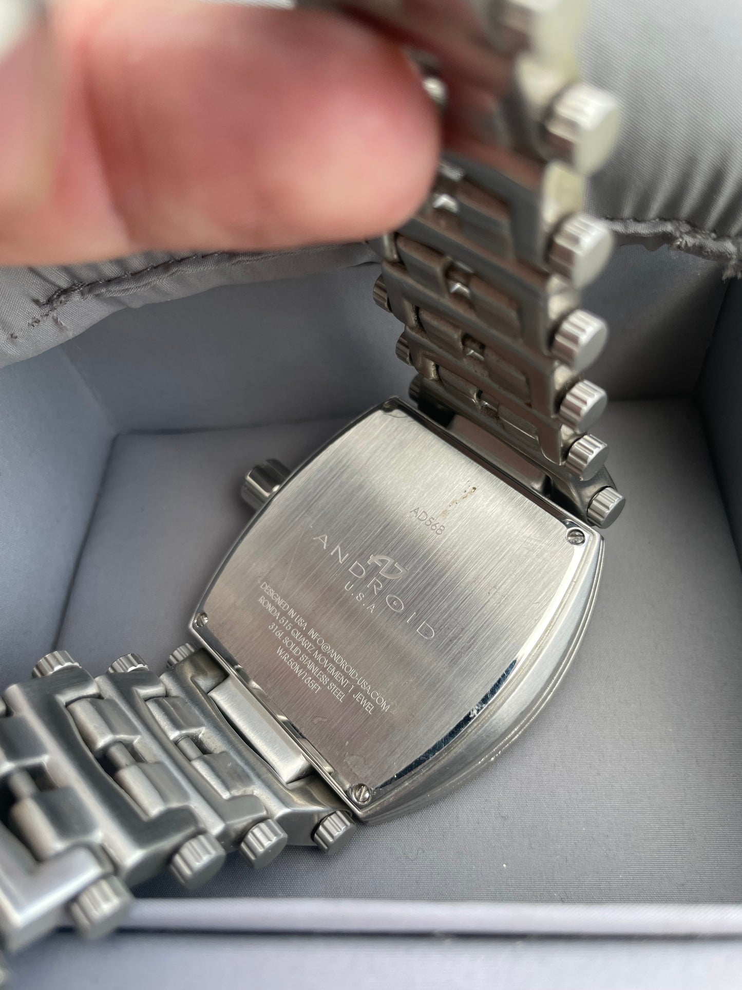 Stainless Steel Mens Android Millipede AD568 Watch