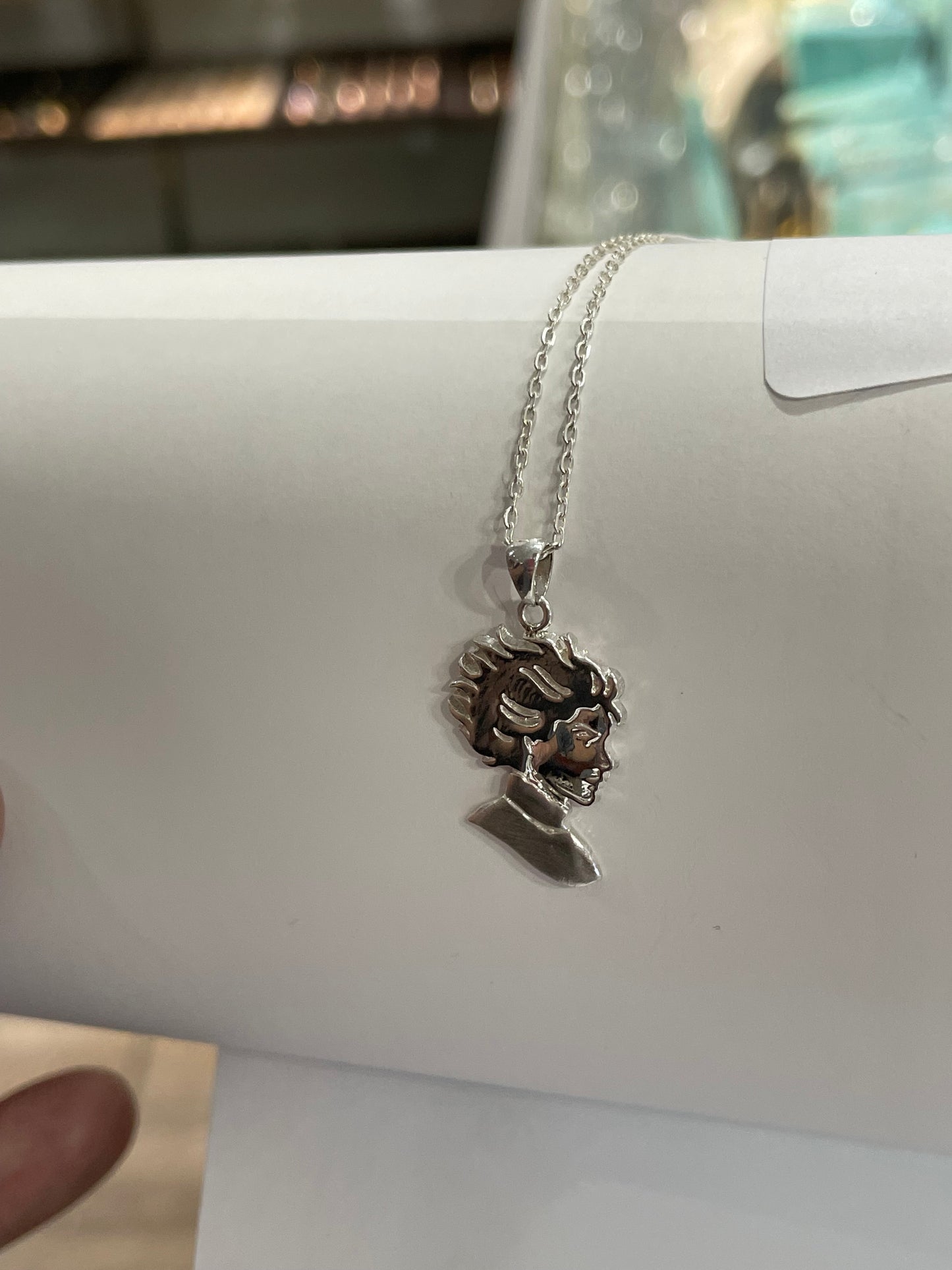 Kristin Kreuk Madwoman’s Library Bookclub Logo Sterling Silver Necklace