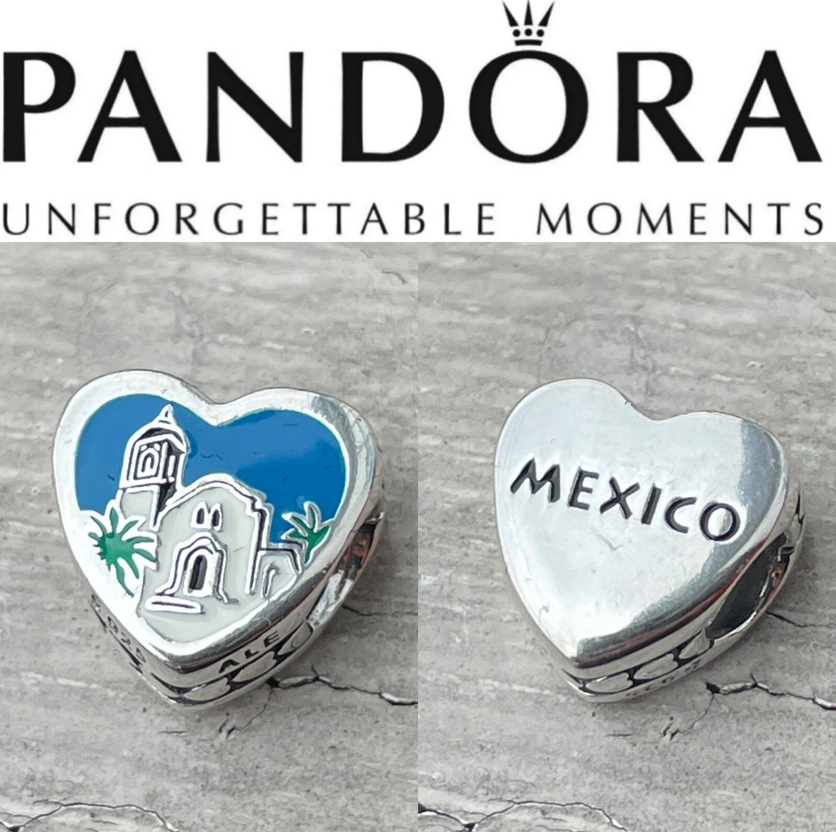 Pandora Mexico Country Exclusive Scenic Heart Charm