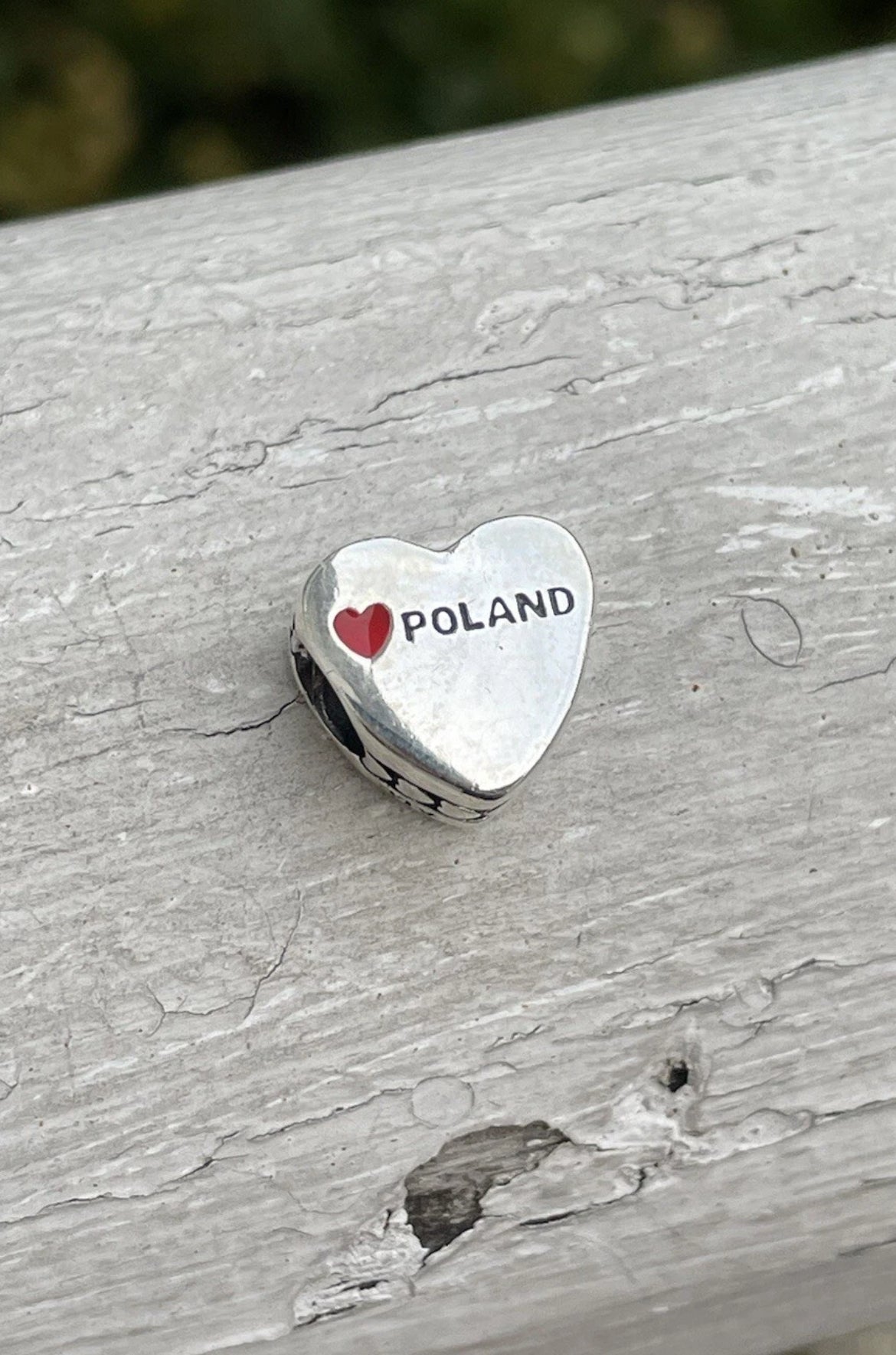 Pandora Country of Poland Exclusive Flag Heart Charm