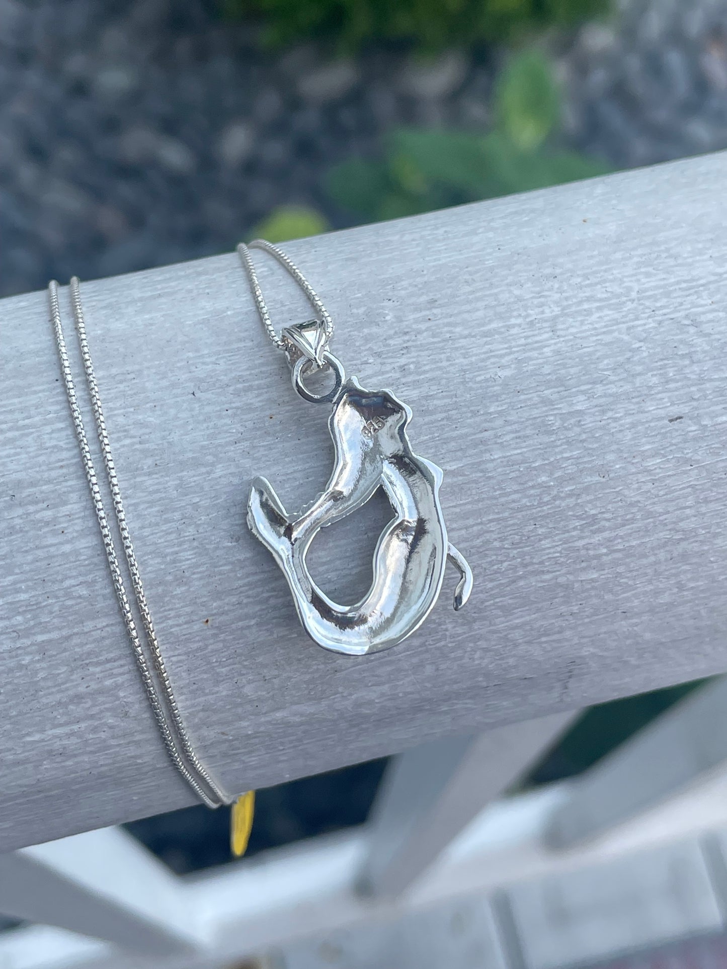 925 Sterling Silver Mermaid Necklace 20”