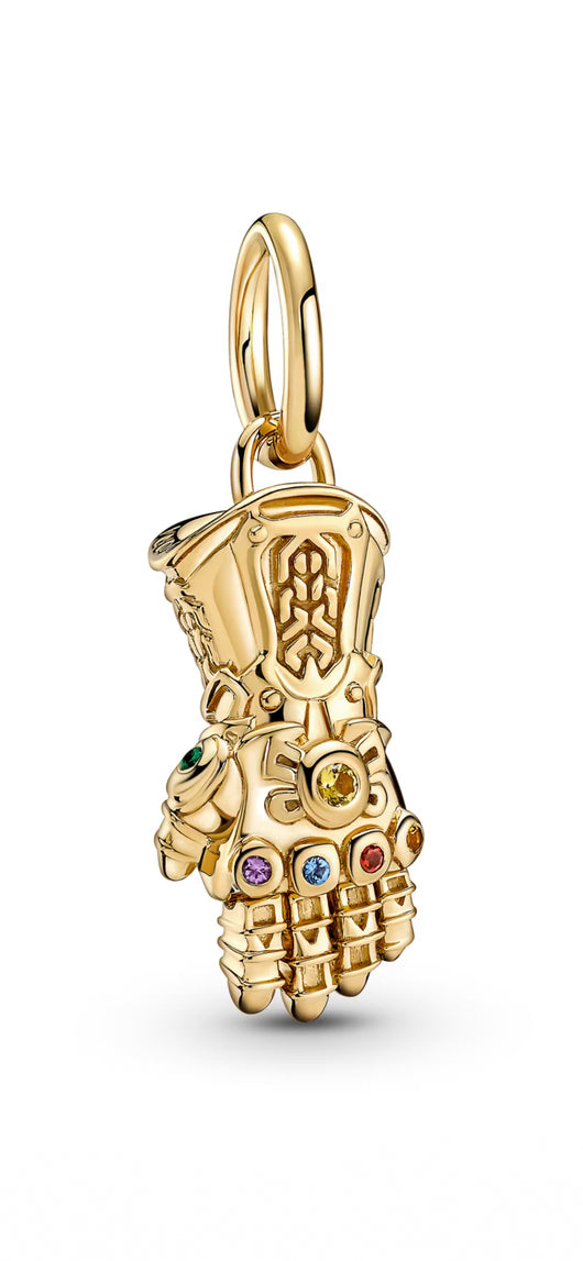 Pandora x Marvel Thanos Avengers Infinity Gauntlet Shine Gold Pendant Charm