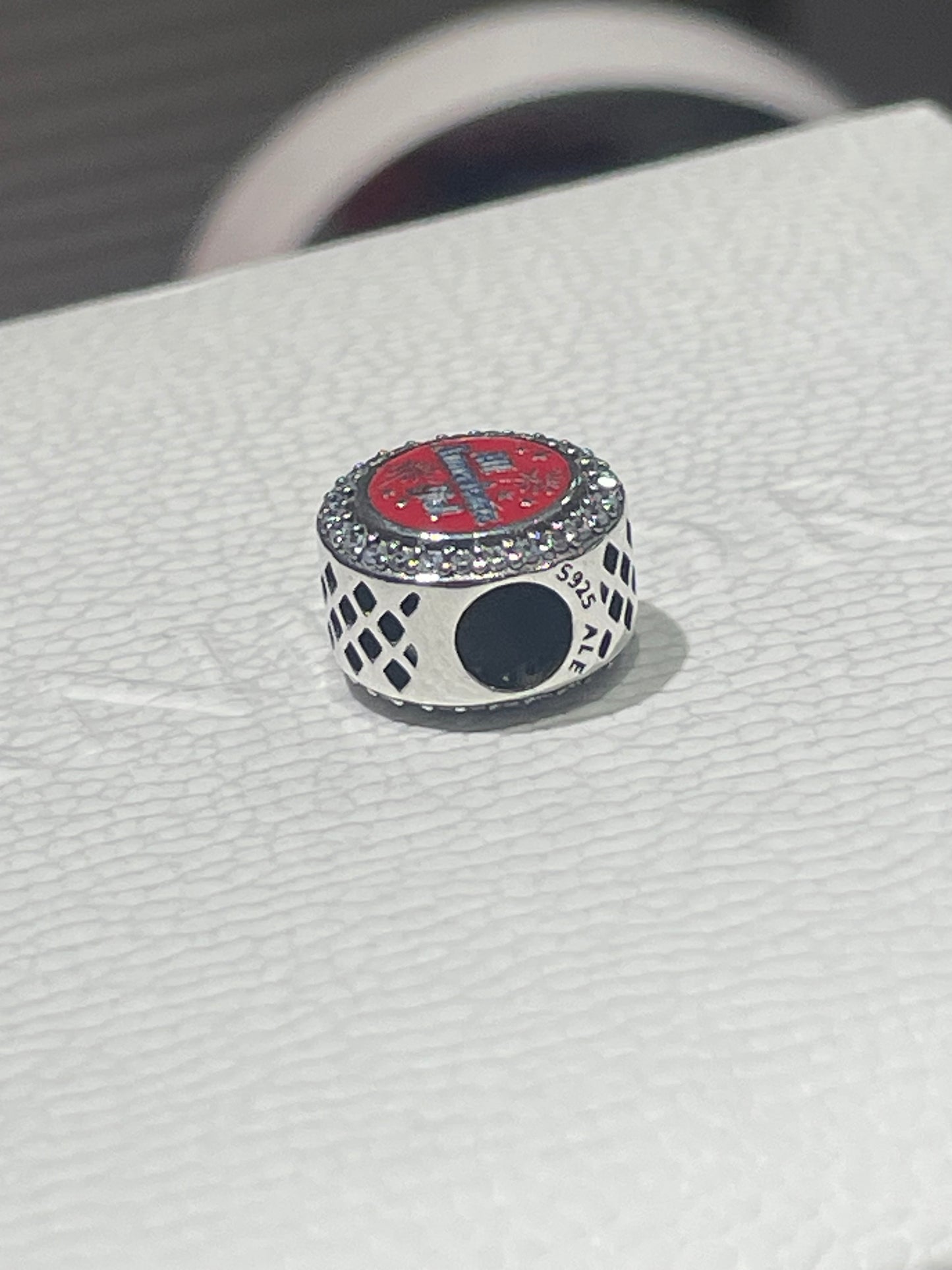 Pandora United States Exclusive All American Girl Round Signet Charm