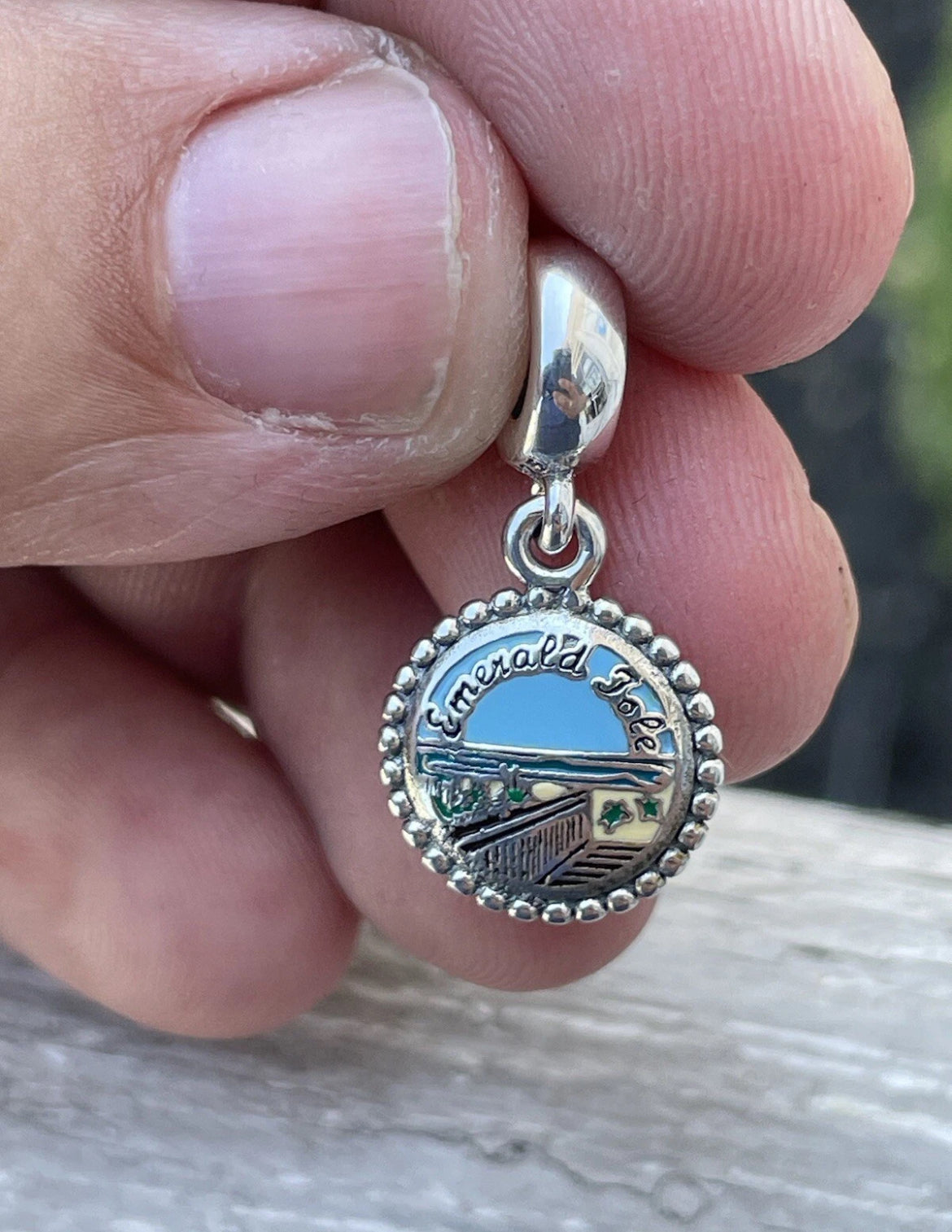 Pandora Emerald Isle North Carolina Exclusive Vacation Destination Beach Travel Dangle Charm