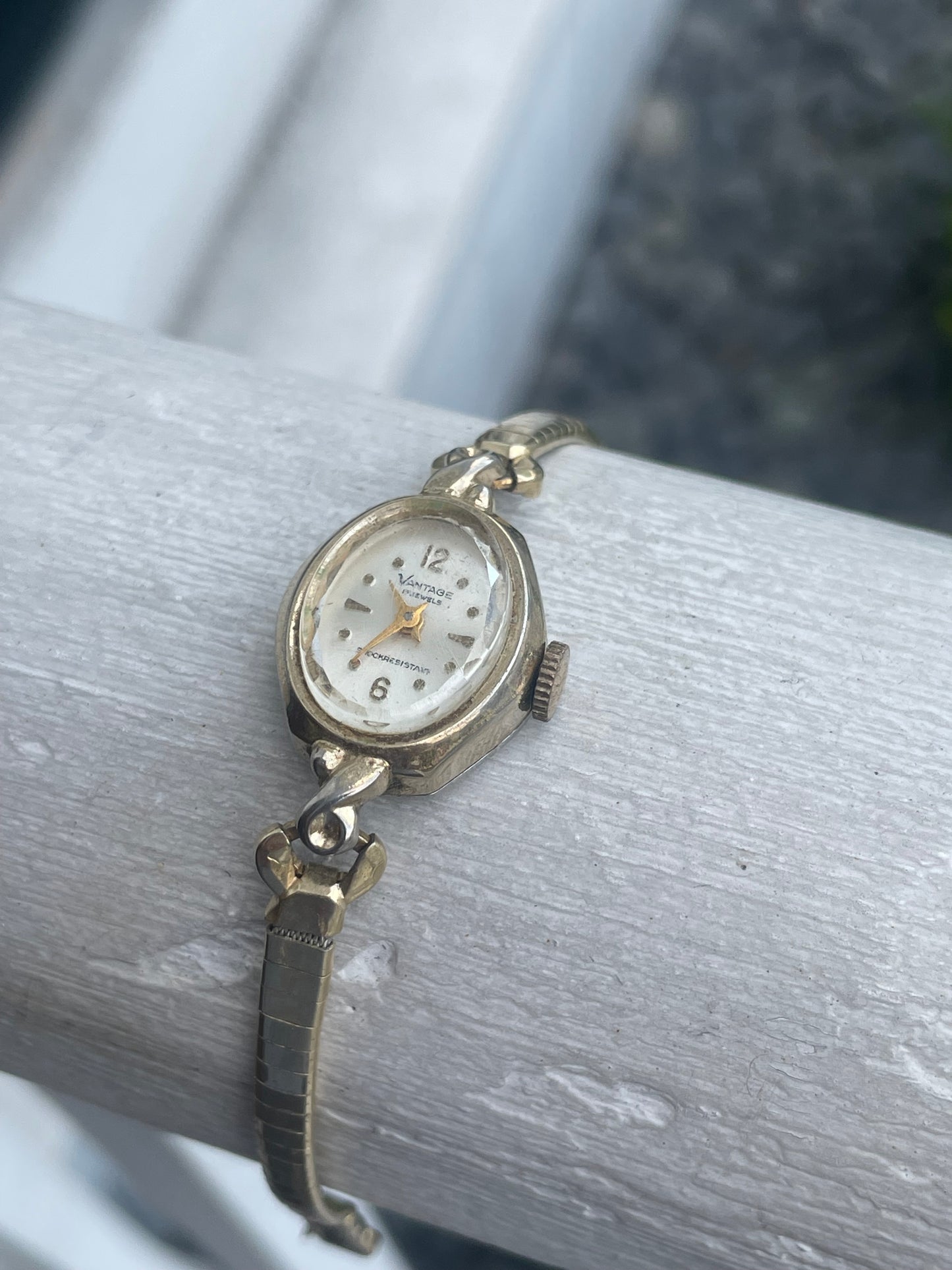 Vintage Vantage 17 Jewels Gold Filled Wind Up Wrist Watch