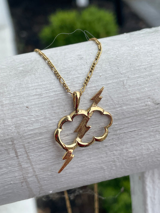 Gold Filled Storm Cloud Necklace 16”