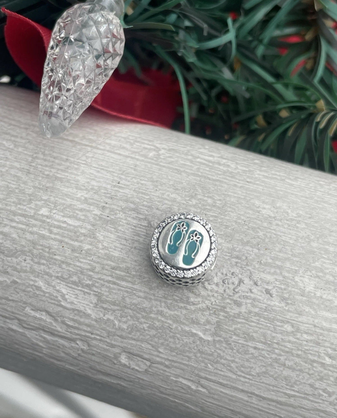 Pandora Panama City Beach Florida Exclusive Round Signet Travel Charm