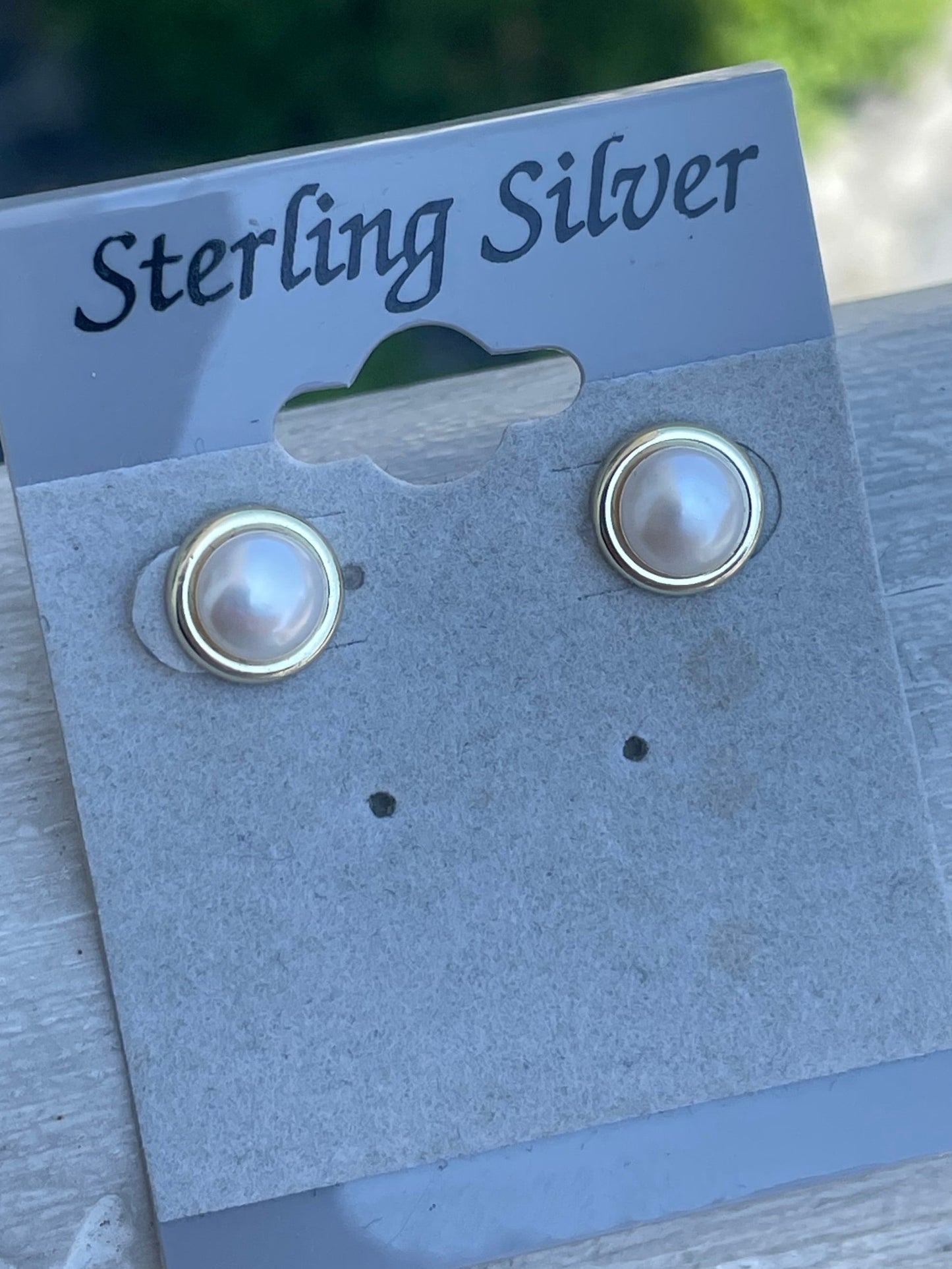 925 Sterling Silver Verneil Freshwater Pearl Stud Earrings