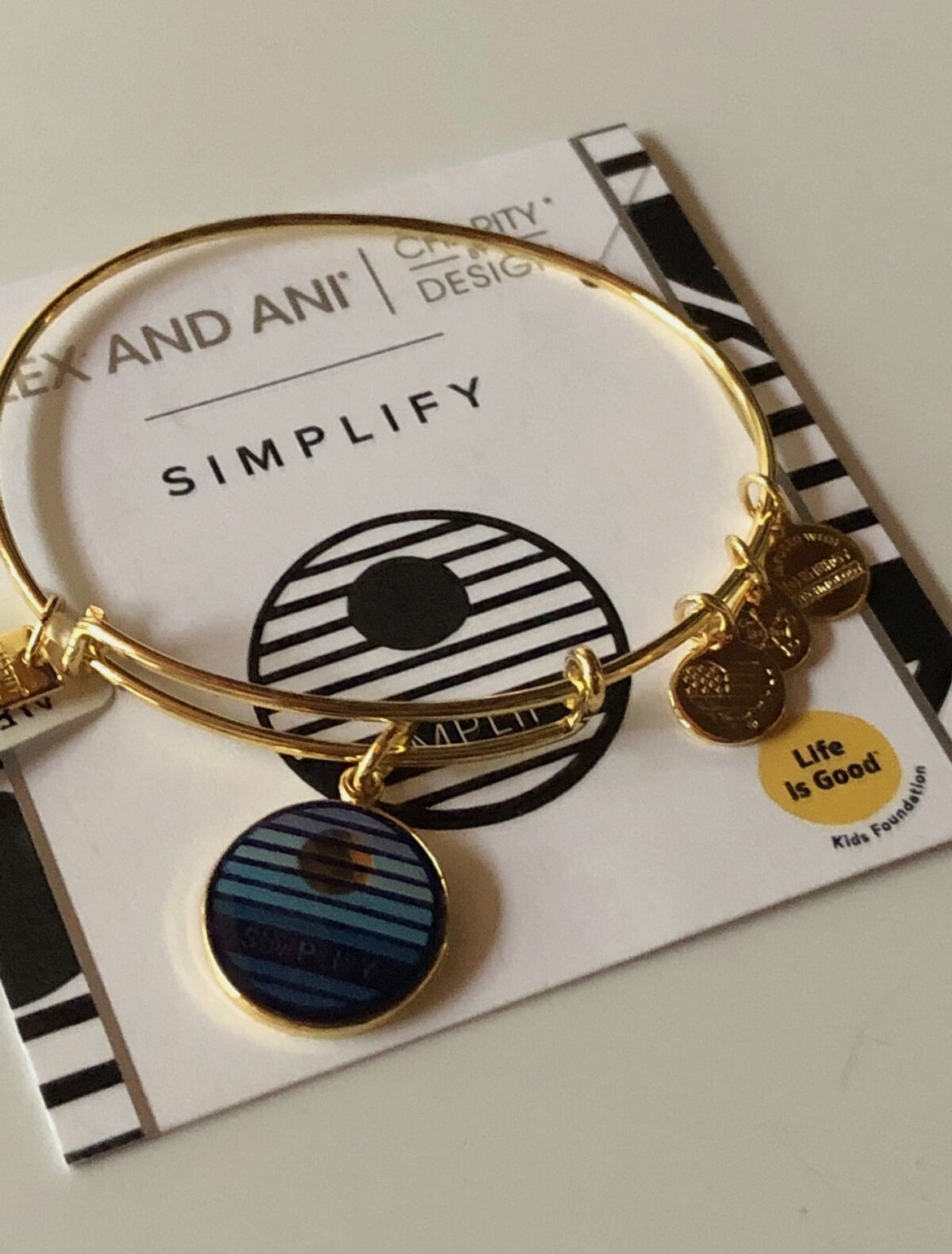 Alex and Ani Simplify Bracelet Shiny Goldtone