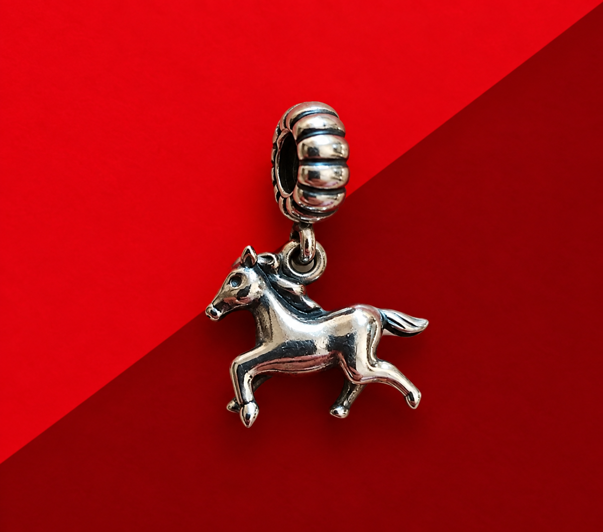 Retired Pandora Wild Spirit Galloping Horse Dangle Charm 791099