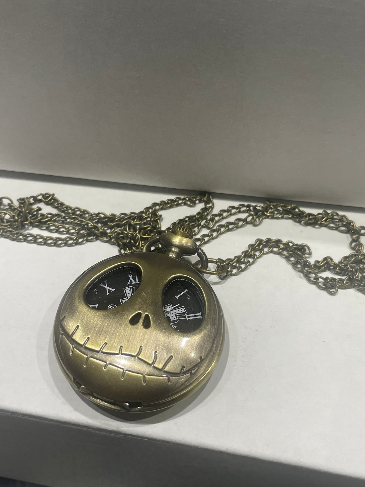 Nightmare Before Christmas Jack Skellington Pocket Watch w/ Chain