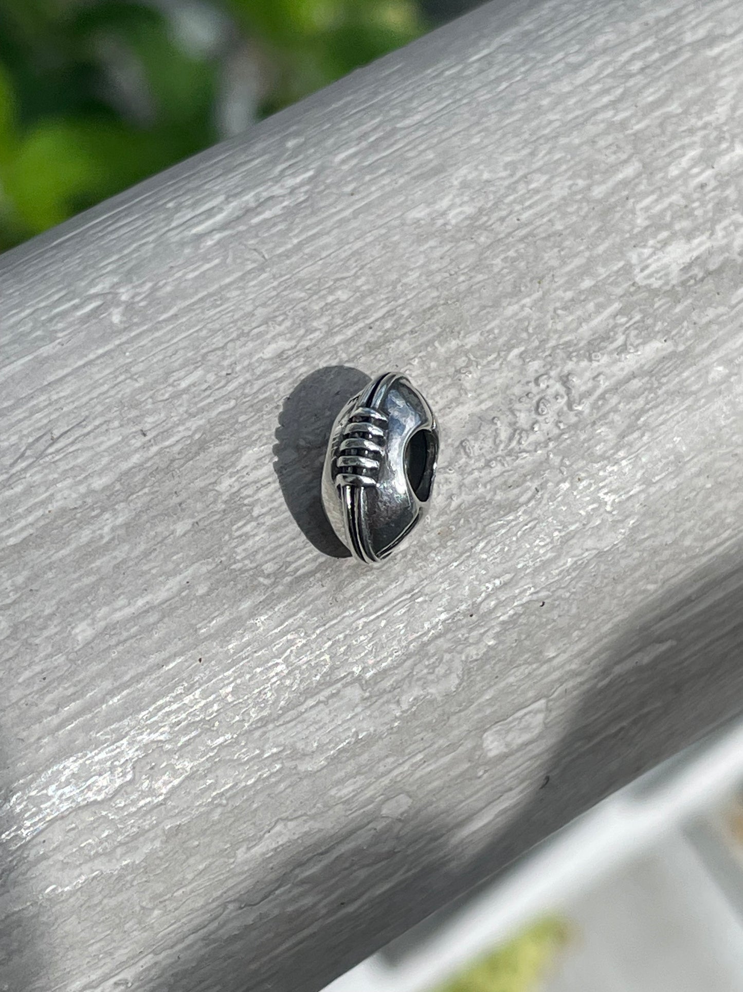Retired Pandora 790384 Silver Football Charm
