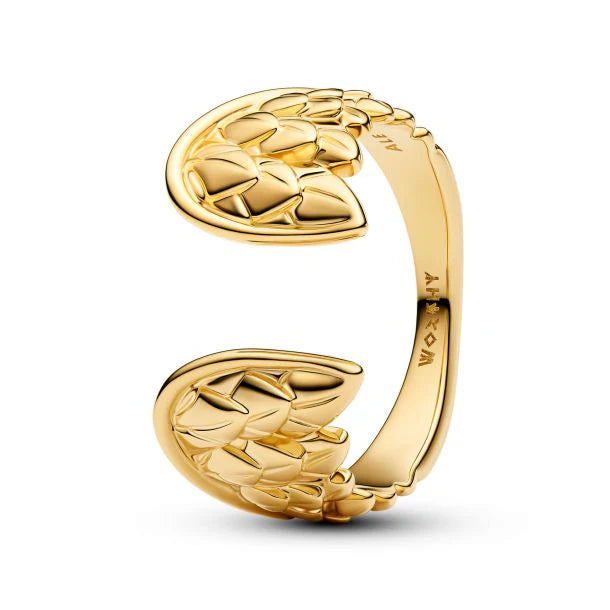 PANDORA MARVEL THOR WINGS GOLD-PLATED OPEN RING 164222C00