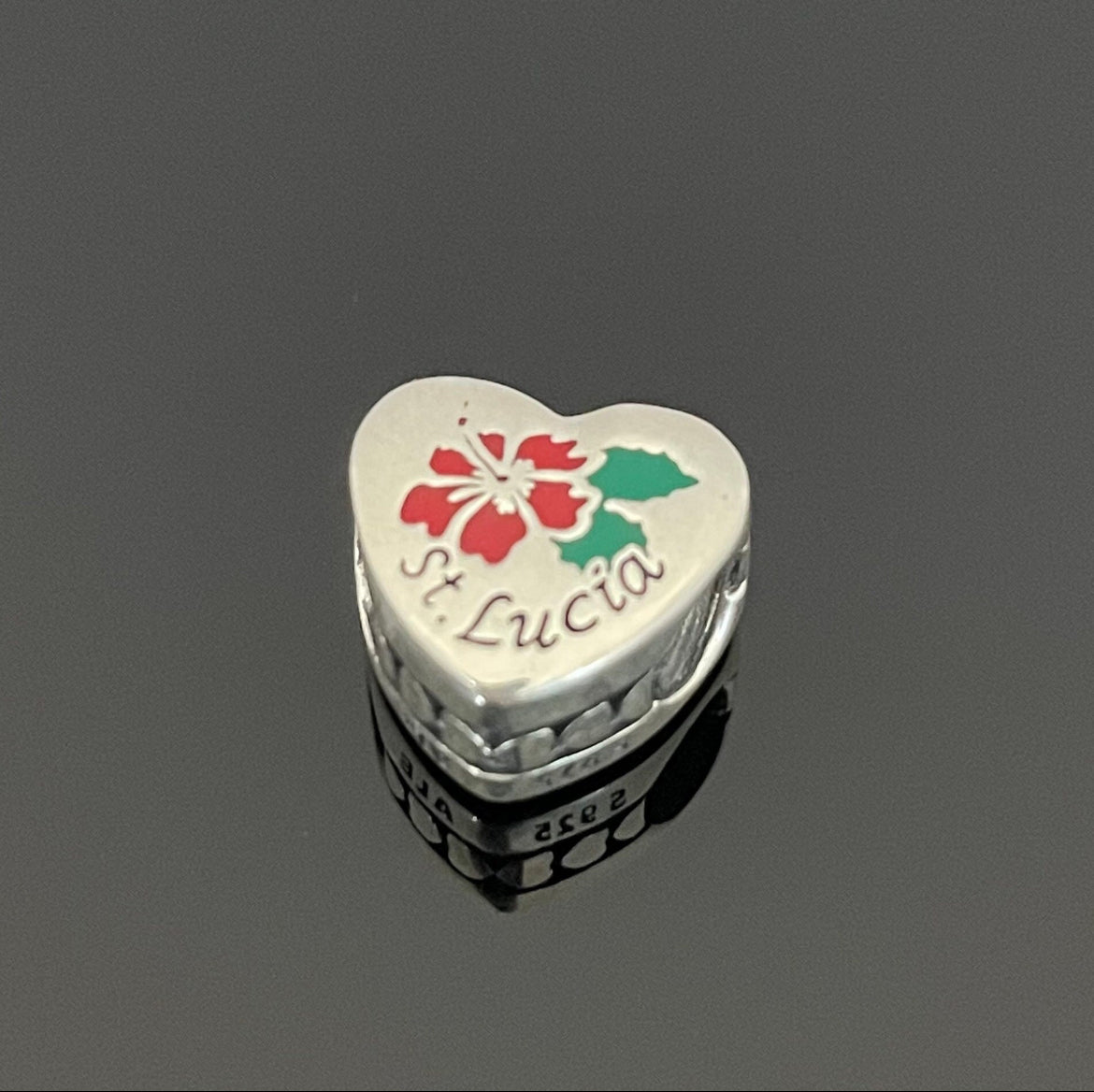 Pandora St. Lucia Exclusive Flower Heart Charm