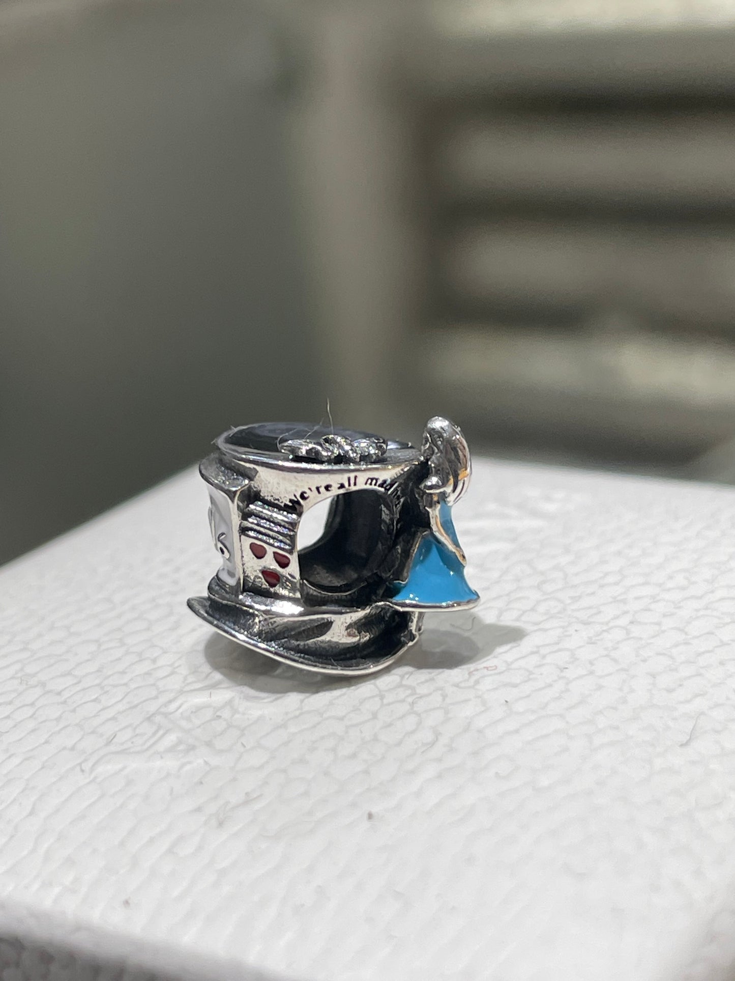 Retired Pandora x Disney Parks Exclusive Alice in Wonderland Mad Hatter Charm