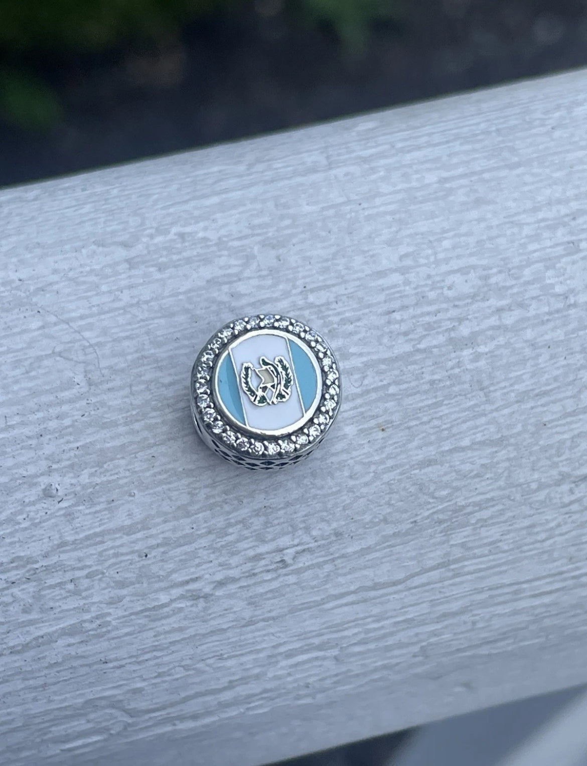 Pandora Country of Guatemala Exclusive Round Signet Flag Charm