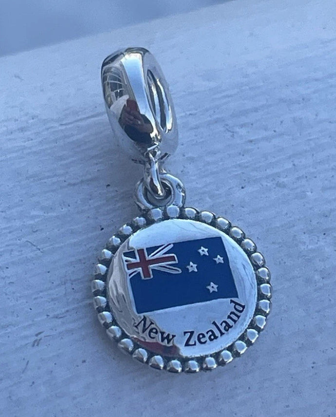 Pandora New Zealand Country Flag Exclusive Travel Dangle Charm