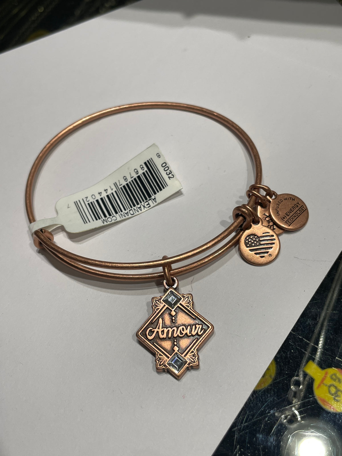 Alex and Ani Rose Gold Tone Amour Love Bracelet - New with Tags and Gift Box