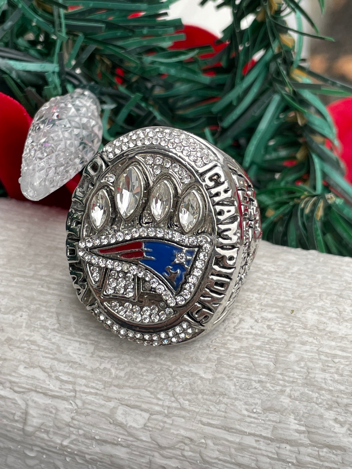 Super Bowl New England Patriots 2014 Do Your Job Championship Replica Ring Size 12