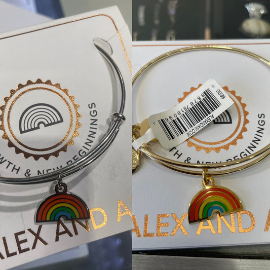 Alex and Ani Growth and New Beginnings Rainbow Silver or Gold Tone Bracelet