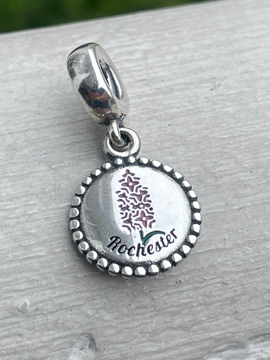 Pandora Rochester NY Exclusive New York State Dangle Travel Charm