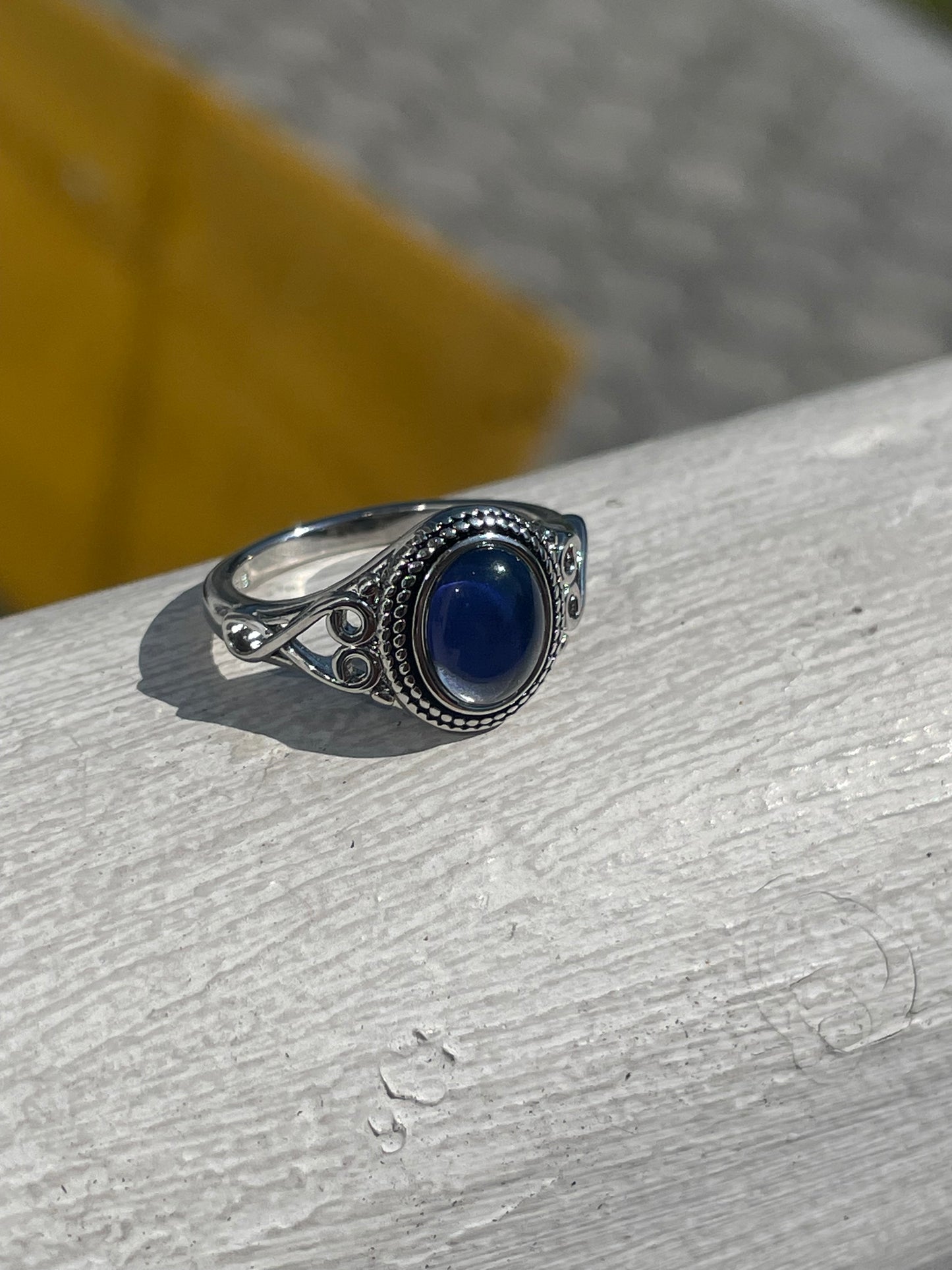 925 Sterling Silver Mood Ring Size 8