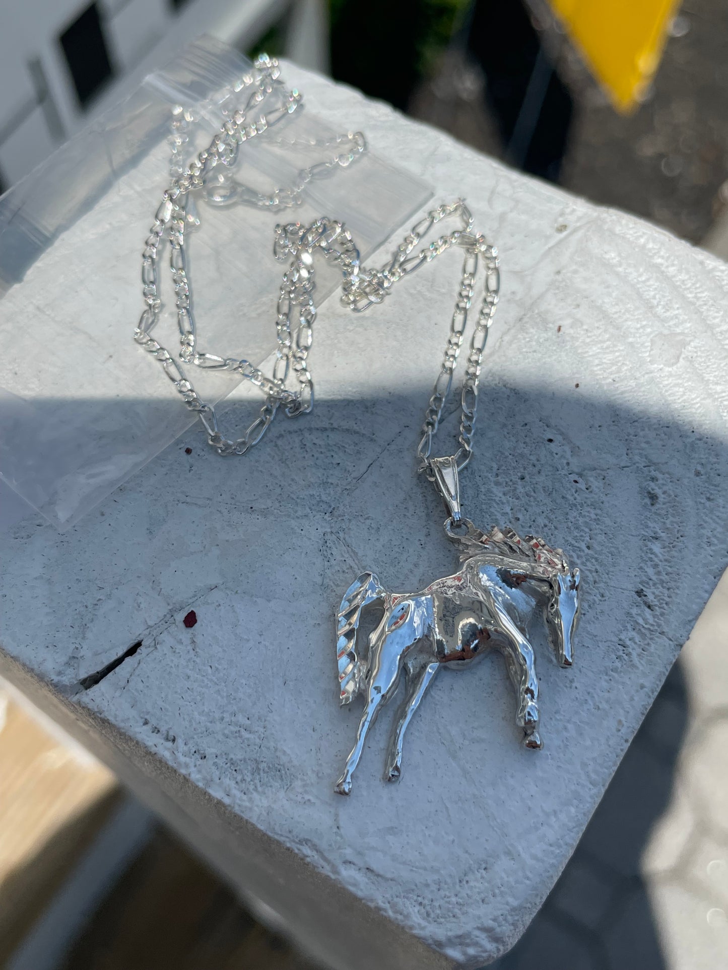 925 Sterling Silver Wild Stallion Necklace