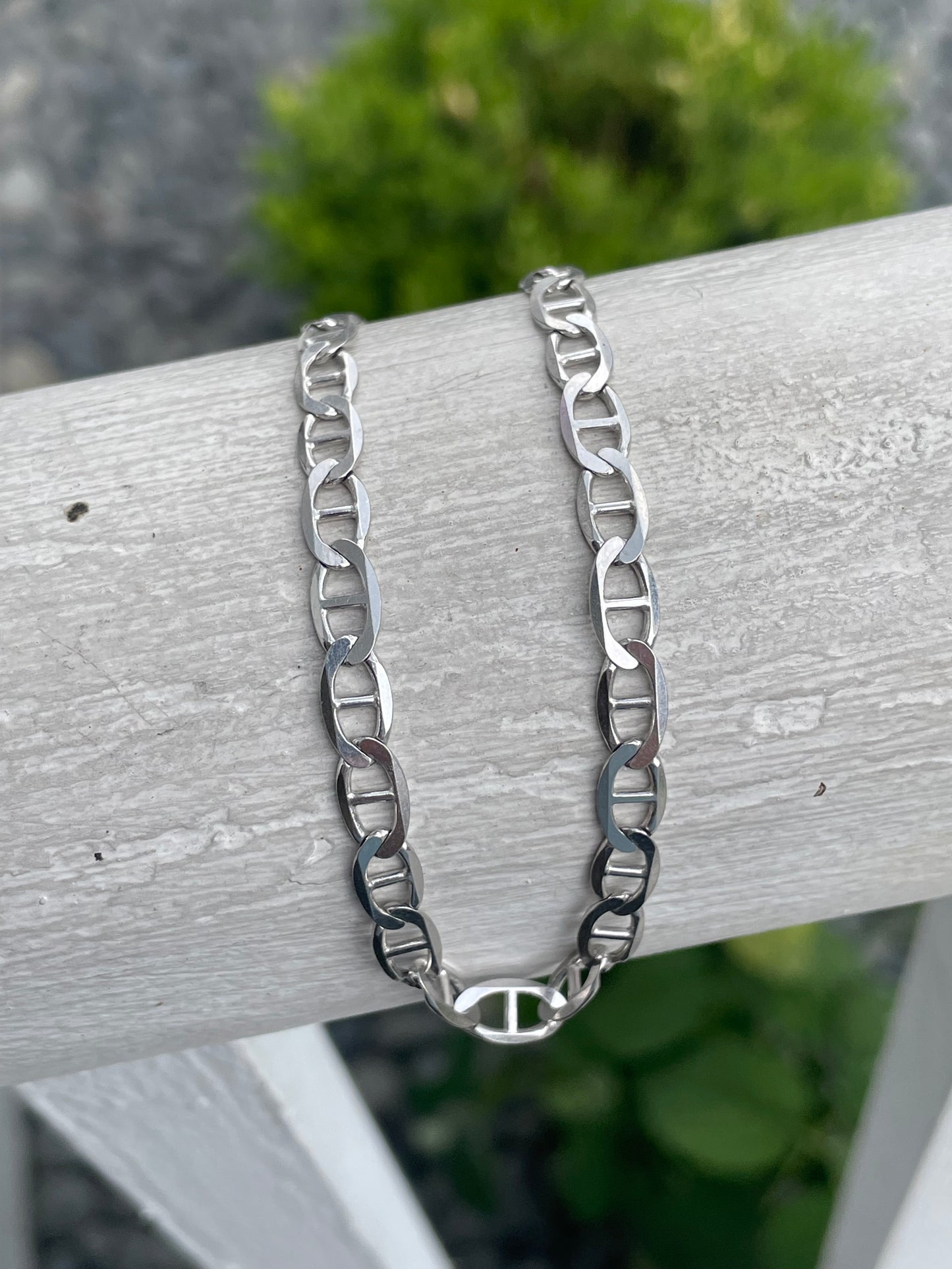 925 Sterling Silver Mariner Link Bracelet 8.5”