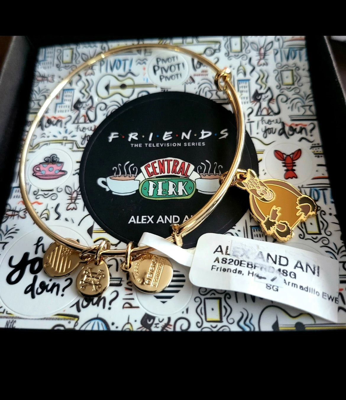 Alex and Ani Friends TV Show Central Perk Logo Bracelet