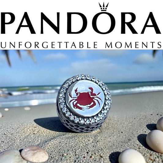 Pandora Maryland State Exclusive Crab Logo Travel Destination Charm