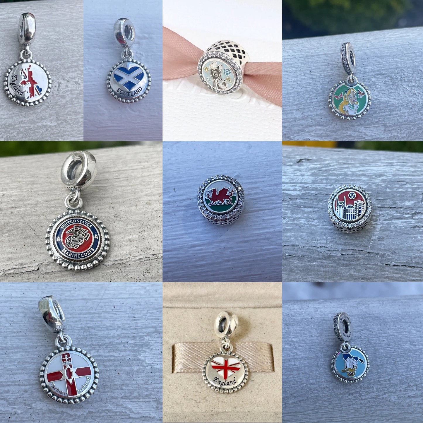 Pandora custom lot of 10 charms