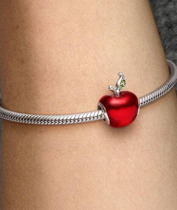 Disney x Pandora Snow White Metallic Red Enamel Apple Charm 791572EN73
