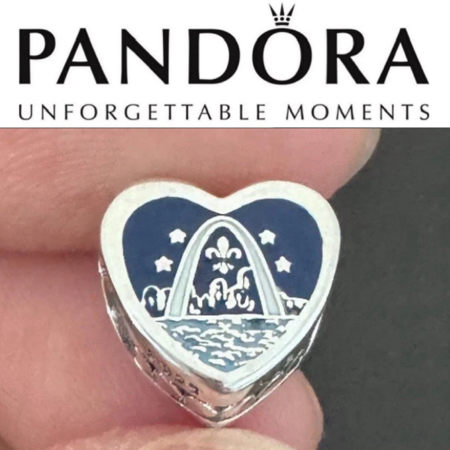 Pandora Saint Louis Arch Exclusive Heart Vacation Destination Charm