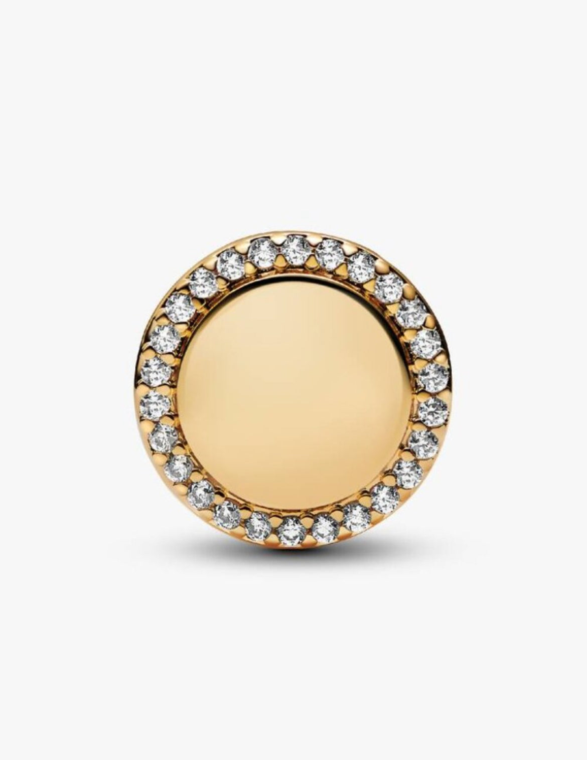 Pandora Grandma Shine Gold Round Signet Family Charm