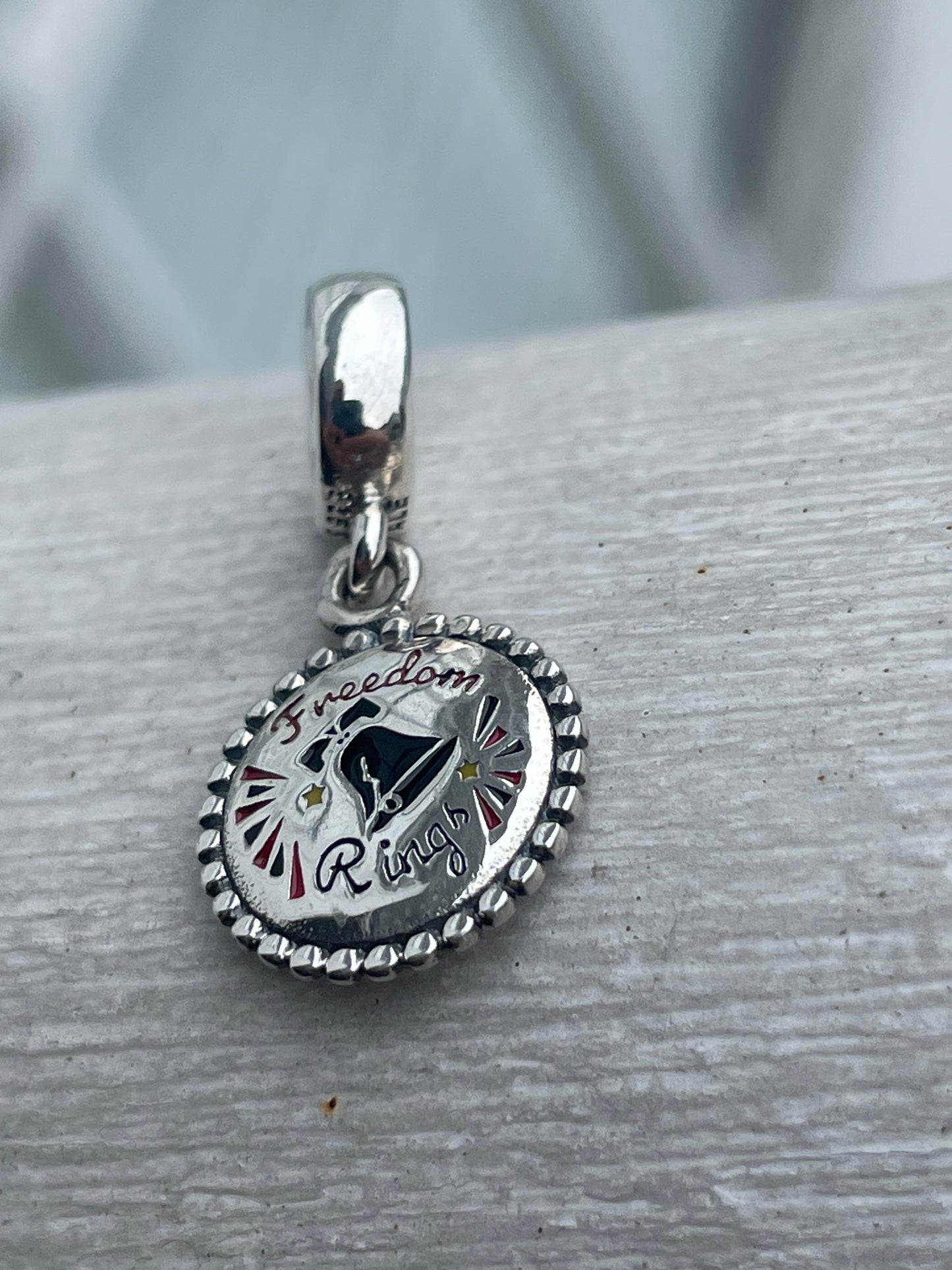 Pandora United States Exclusive Freedom Rings Dangle Moments Charm