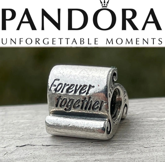 Retired Pandora Forever Together Scroll Bead 790513