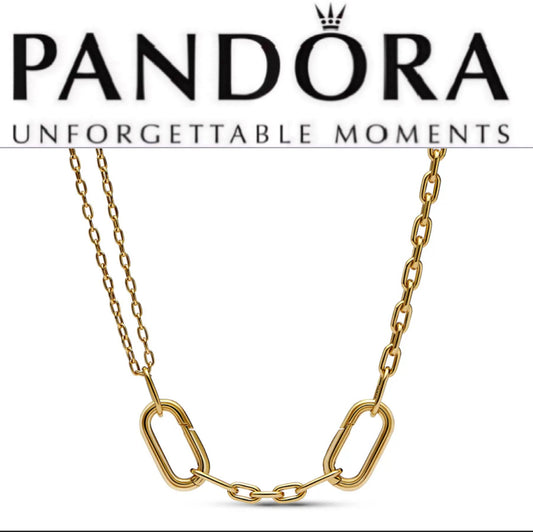 Pandora ME Shine Double Link Chain Necklace 362303C00-45