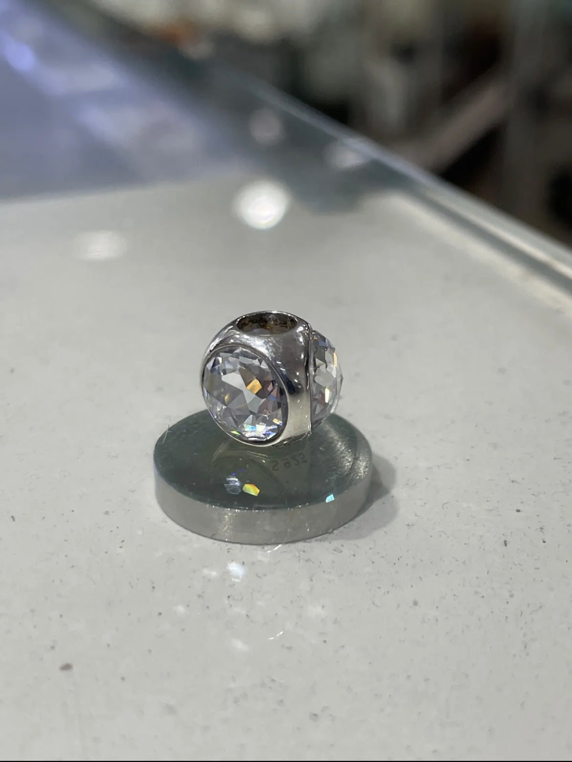 Pandora Radiant Droplet Sterling Silver Bead Charm 792095CZ