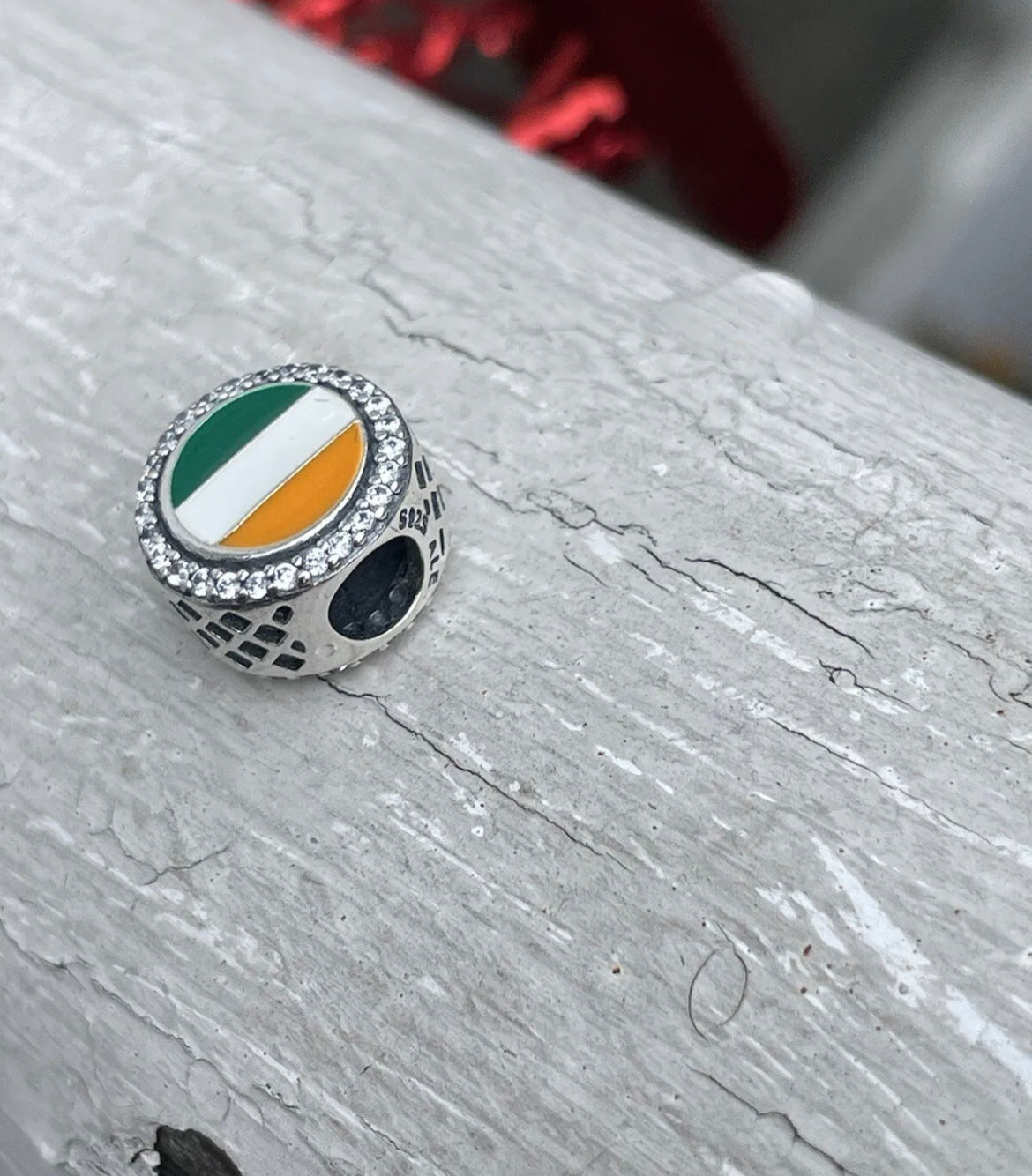 Pandora Ireland Exclusive Flag Button Charm